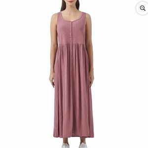 Frye Sleeveless Dress Summer Sundress Mauve Midi